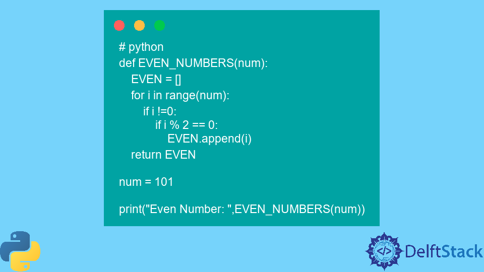 make-list-of-even-numbers-in-python-delft-stack